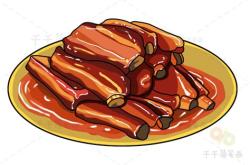 广州的美食怎么画简笔画