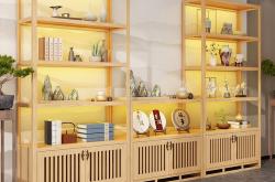 1.传统茶叶店货架组合